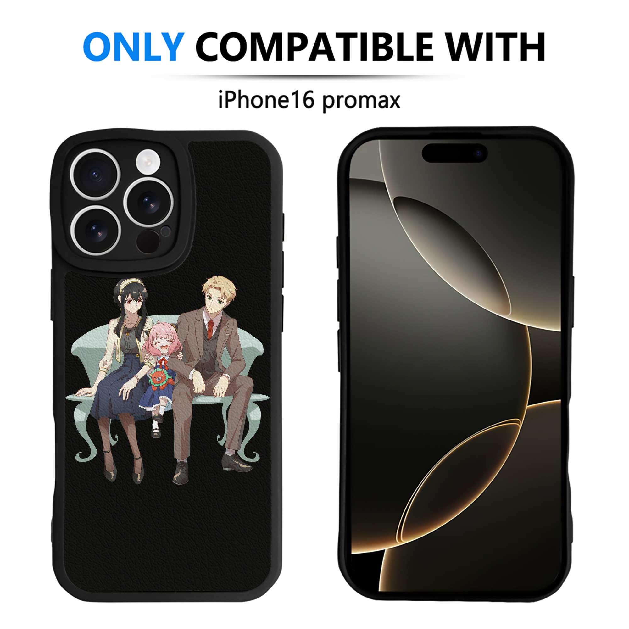 （画像用） SPY×FAMILY间谍家家酒 【iPhone 16シリーズ対応】シリコンスマホケース（レザー調） 材質：シリコン